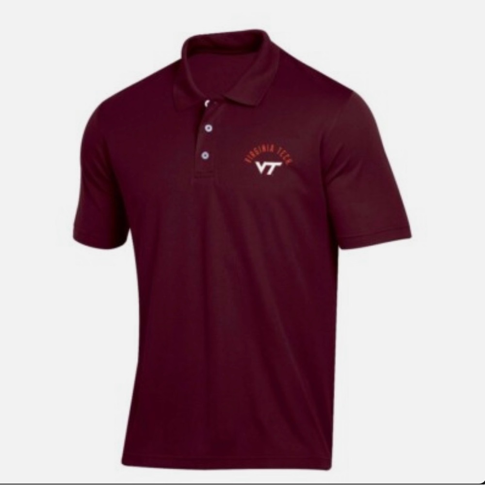 Virginia Tech Hokies NCAA Classic Dot Mesh Polo Shirt Men's  sz: XXL